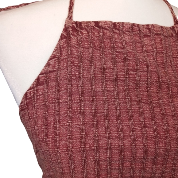 Free People Boho Mind Over Matter Midi Dress in Burnt Sienna Size Medium - Picture 8 of 16